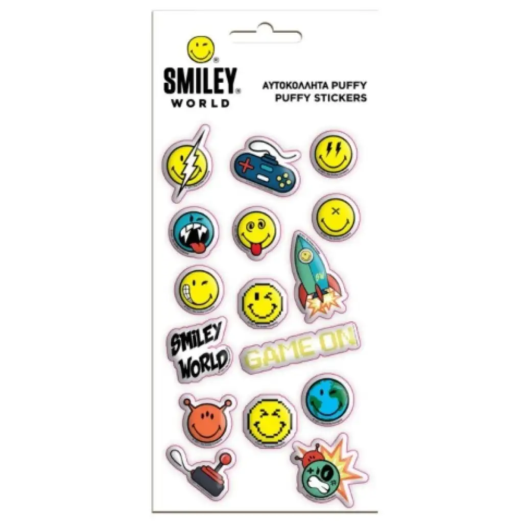 Smiley 3D pufi matrica szett 10x22cm-es íven kép 1