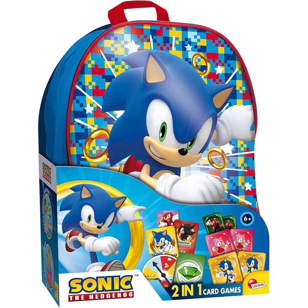Sonic kártyajáték hátizsákban - Lisciani kép 1