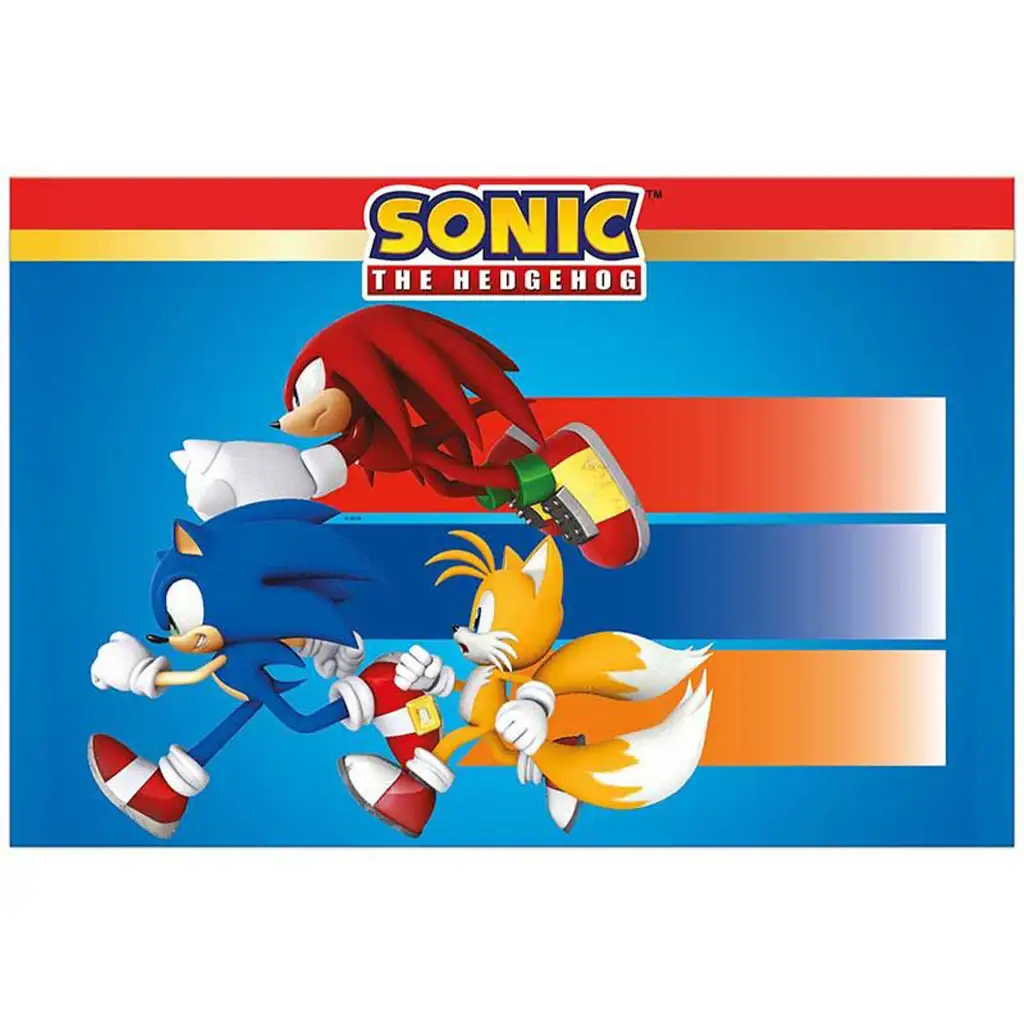 Sonic a sündisznó műanyag asztalterítő 120x180cm kép 1