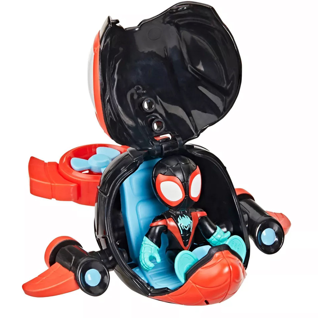 Spidey and His Amazing Friends: Waterwebs figurák és színváltós járművek - Spin Dolphin - Hasbro kép 3