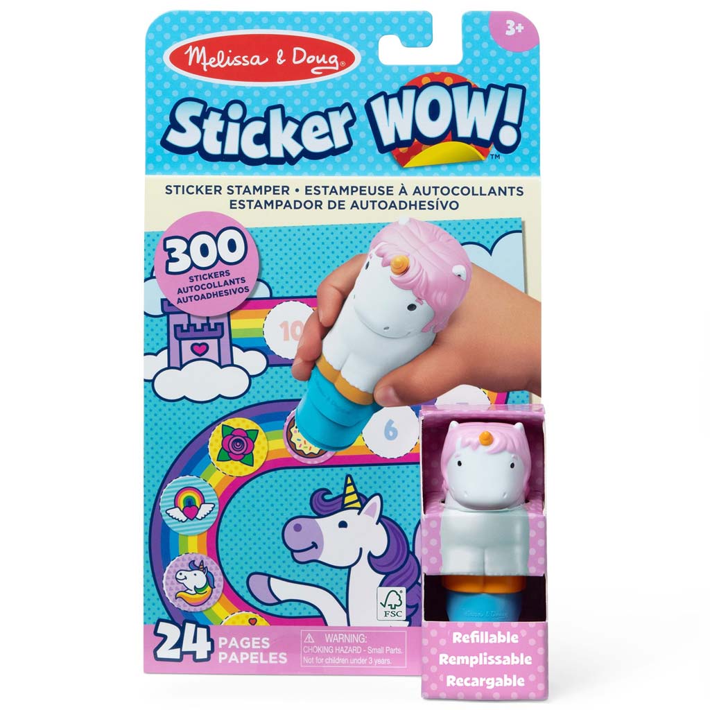Melissa&Doug: Sticker WOW! Matrica pecsételő – Unikornis – Spin Master kép 1