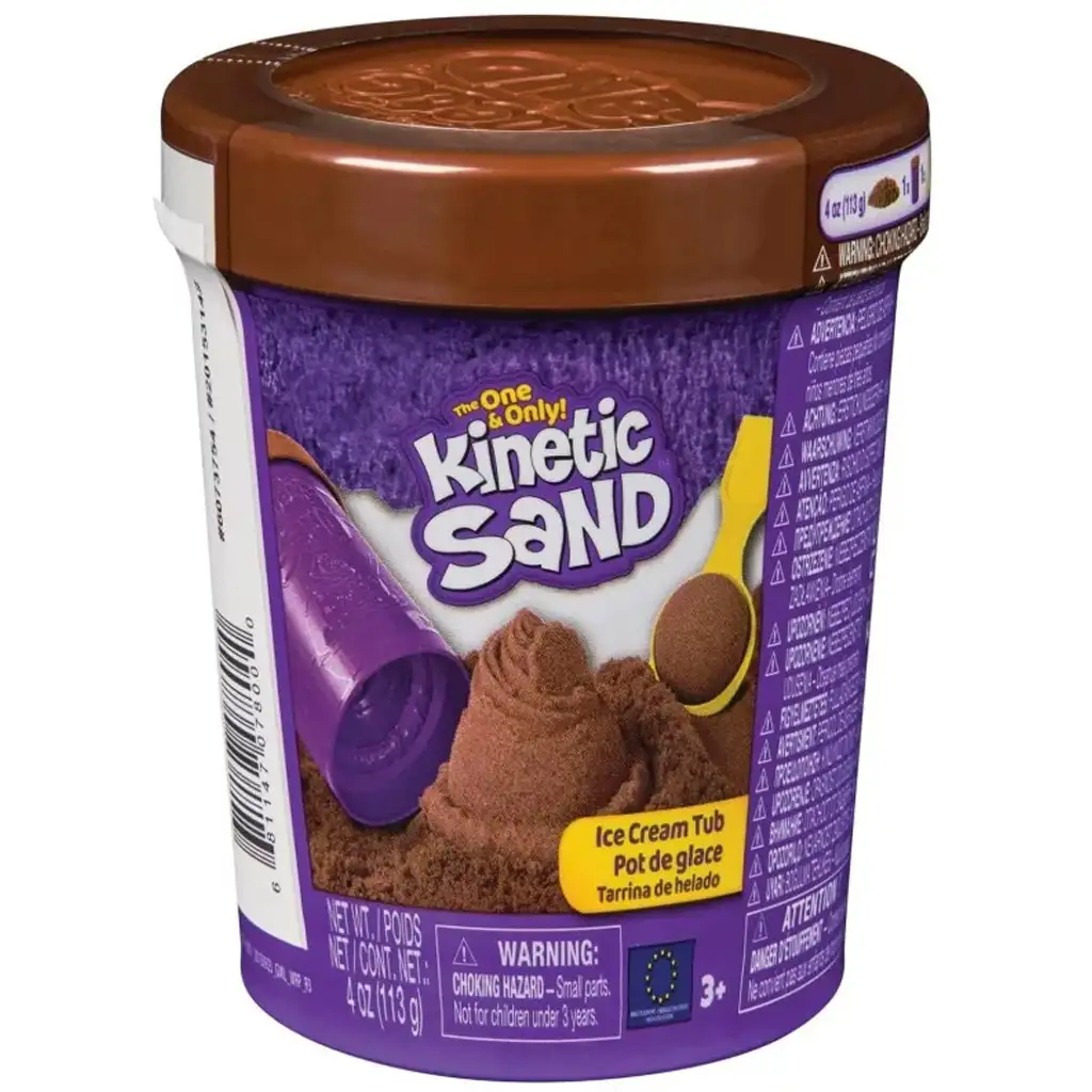 Kinetic Sand: Fagyis doboz barna homokgyurmával - Spin Master kép 1