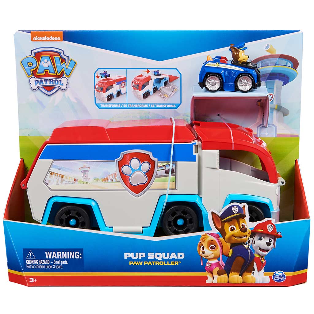 Mancs Őrjárat: PUP Squad szállítójárgány Chase figurával - Spin Master kép 1