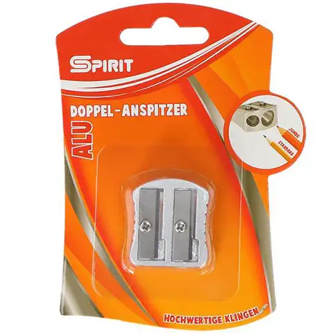 Spirit: Alumínium 2 lyukú hegyező 1db-os csomag kép 1