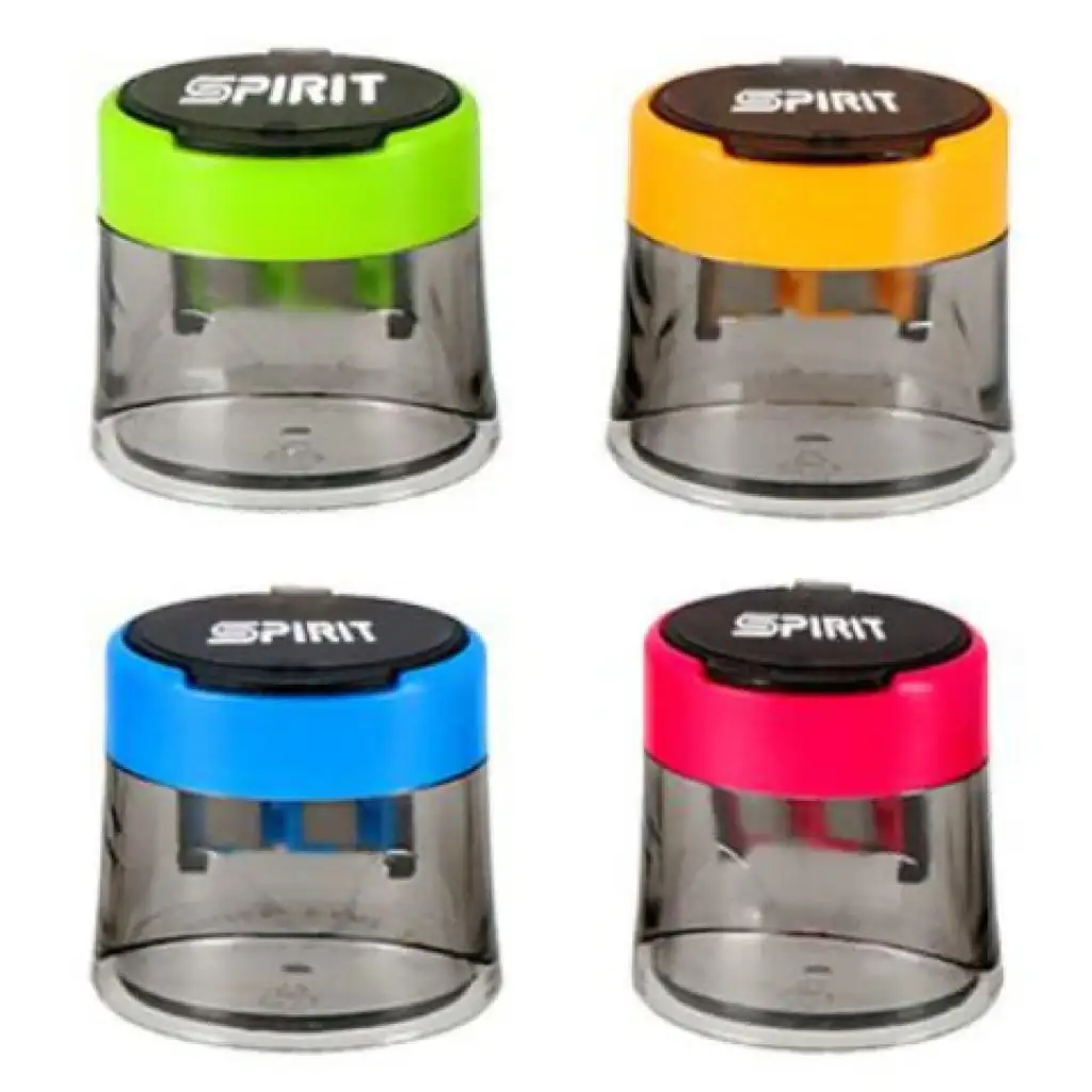 Spirit: Cappy 2 lyukú áttetsző tartályos ceruzahegyező több változatban kép 1