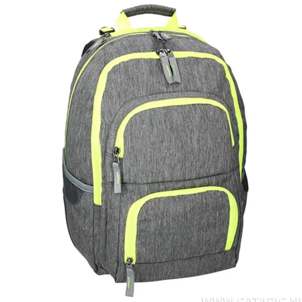 Spirit: E-Bag szürke és neon lekerekített iskolatáska, hátizsák 46x34x22cm kép 1