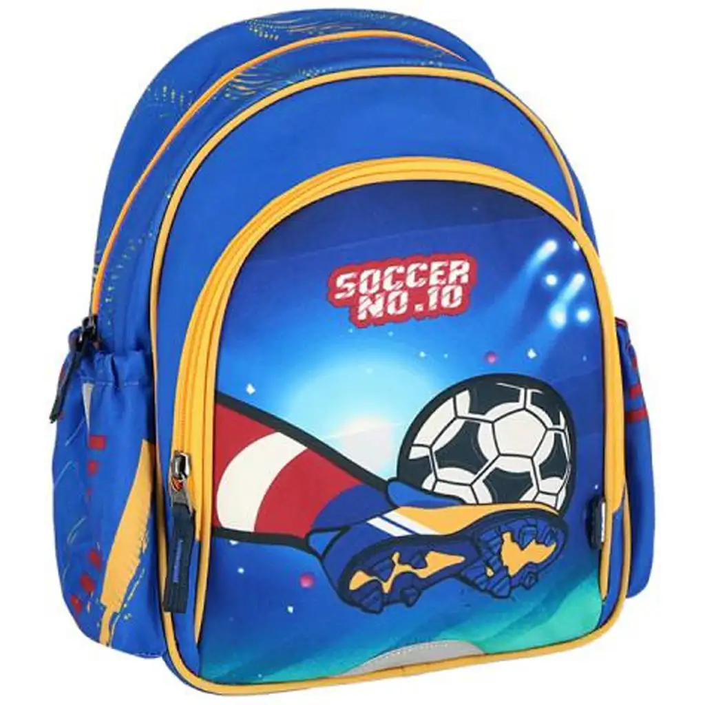 Spirit: Soccer NO.10 focis lekerekített iskolatáska, hátizsák 24x13x31cm kép 1