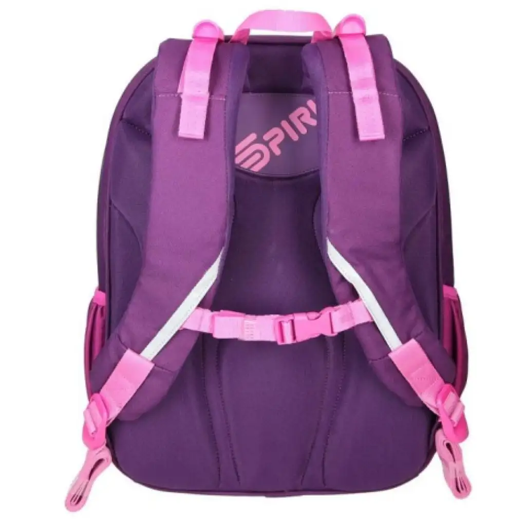 Spirit: Pillangós lila-pink ergonomikus iskolatáska hátizsák kép 4