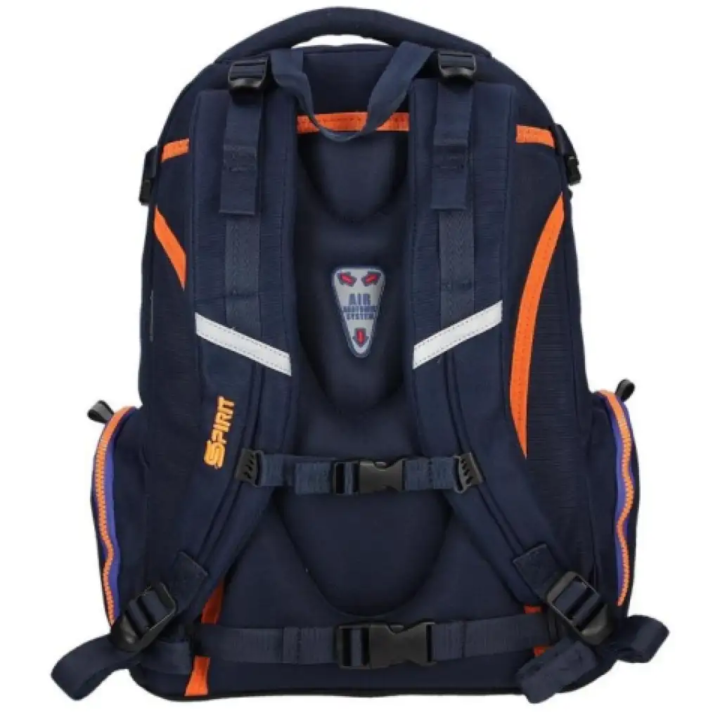 Spirit: Stinger sötétkék prémium ergonomikus iskolatáska hátizsák 26x32x44cm kép 4