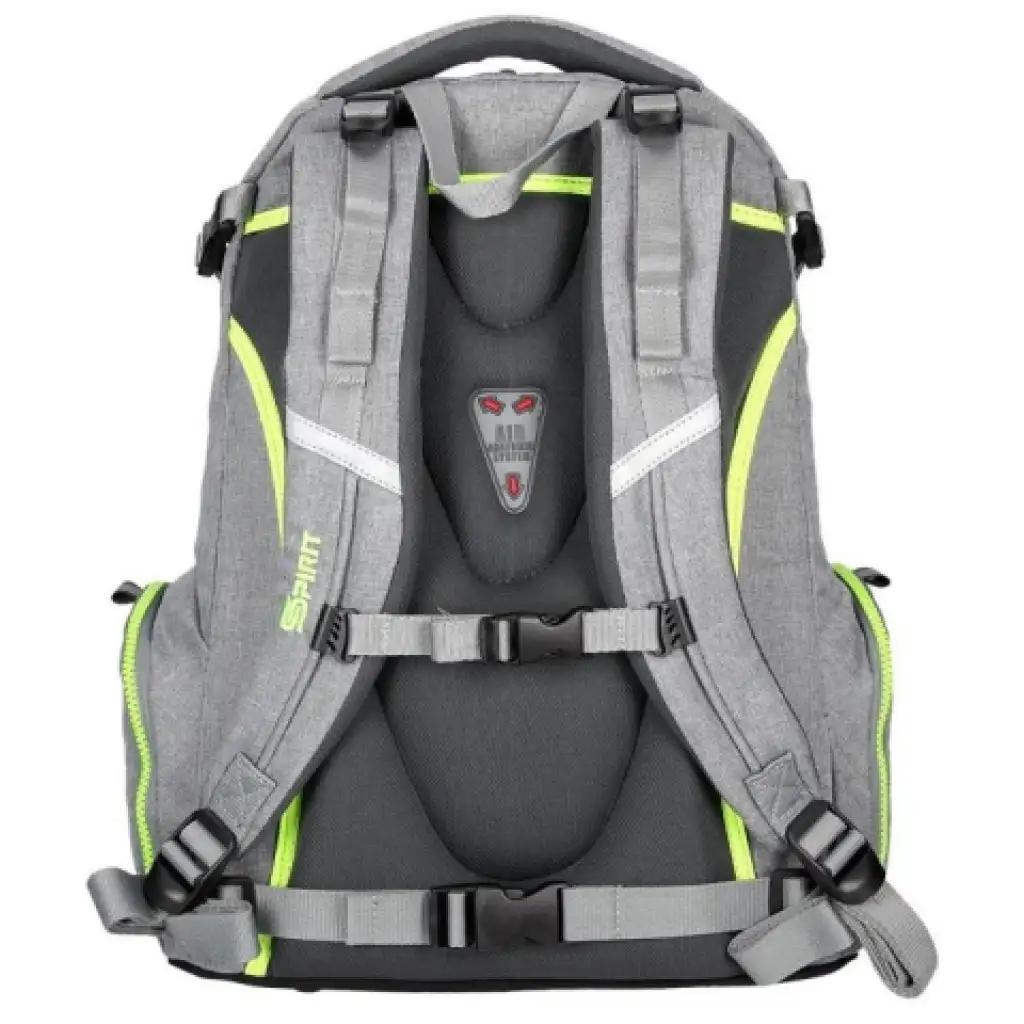 Spirit: Stinger ezüstszürke prémium ergonomikus iskolatáska hátizsák kép 4