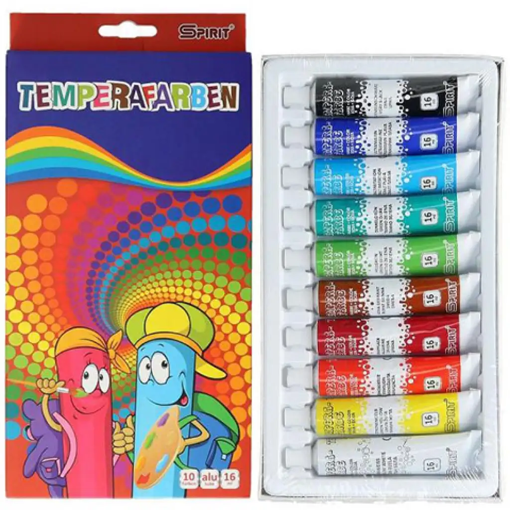 Színes tempera készlet 10x16ml kép 1