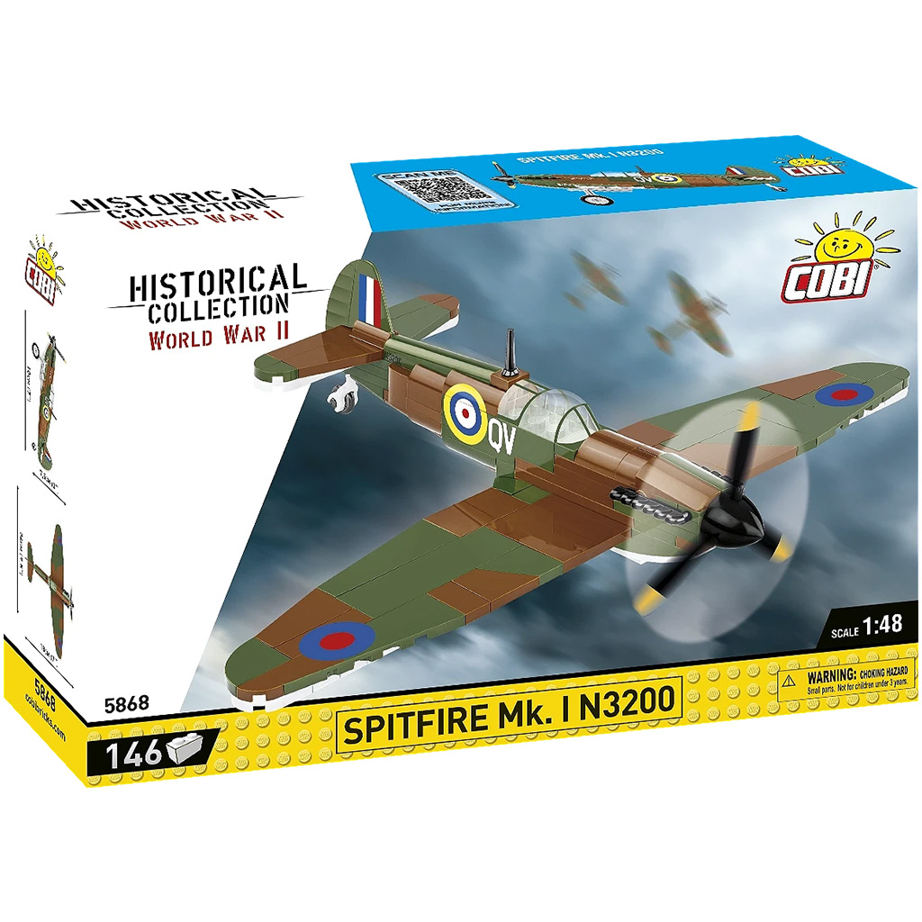 COBI: Spitfire Mk I N3200 Imperial War Museum Duxford repülő építőjáték (5868) kép 1