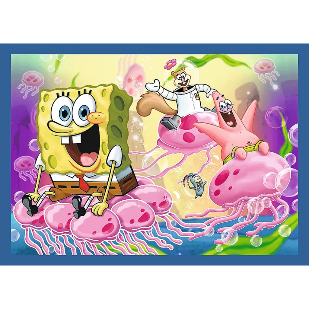 Spongyabob 4 az 1-ben 35-48-54-70db-os puzzle - Trefl kép 4
