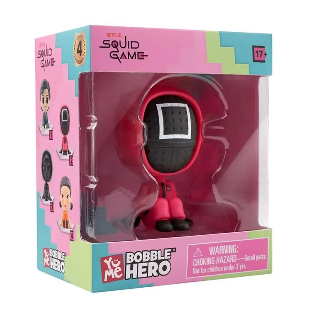 Squid Game Bobble Hero mini figura ablakos dobozban - Őr kép 1