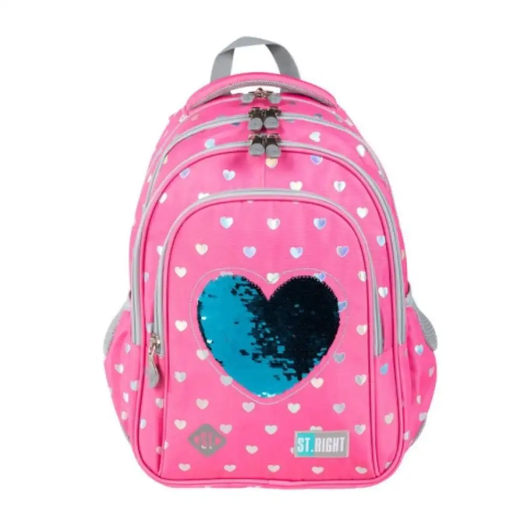 St.Right Sequin ergonomikus iskolatáska hátizsák 16" kép 1