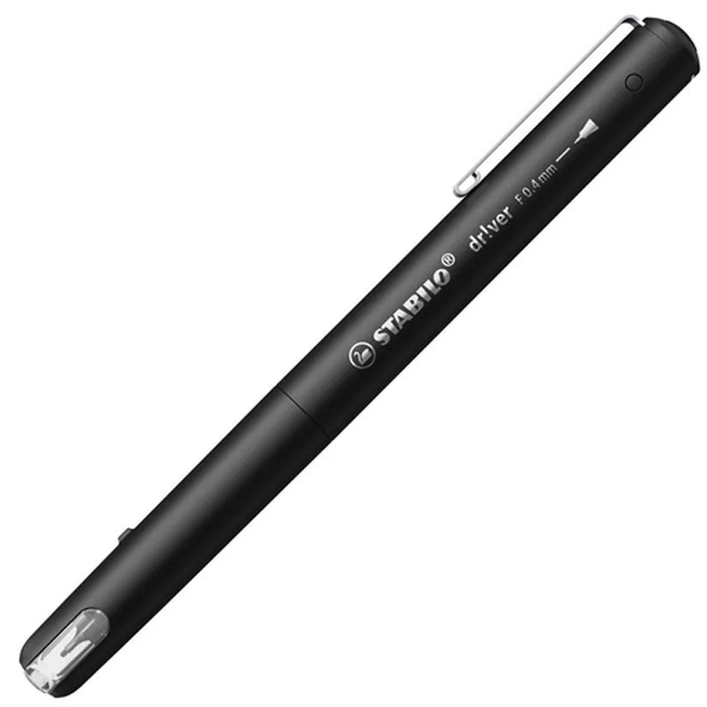 Stabilo: Dricer F fekete tűfilc 0,4mm kép 1