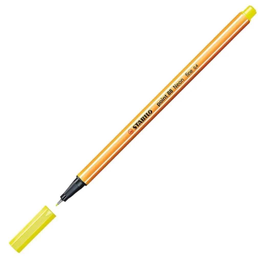 Stabilo: Point 88 tűfilc 0,4mm-es neon sárga színben kép 2