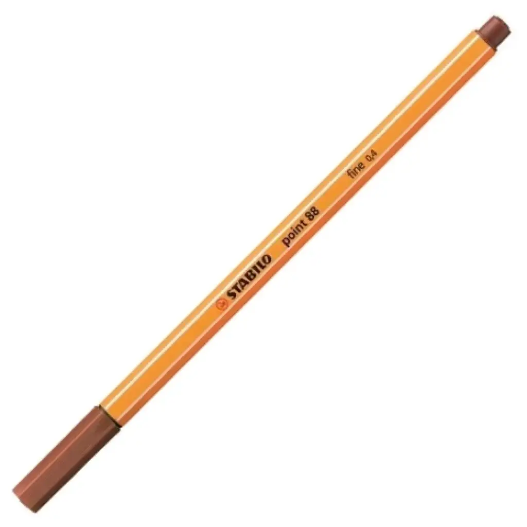 Stabilo: Point 88 tűfilc 0,4mm-es téglavörös színben kép 1