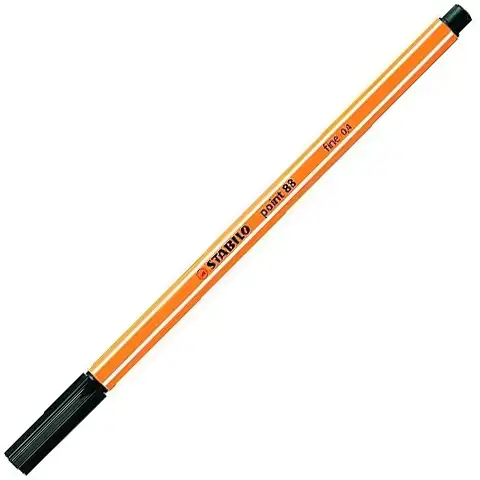 Stabilo: Point 88 tűfilc fekete színben 0,4mm kép 1