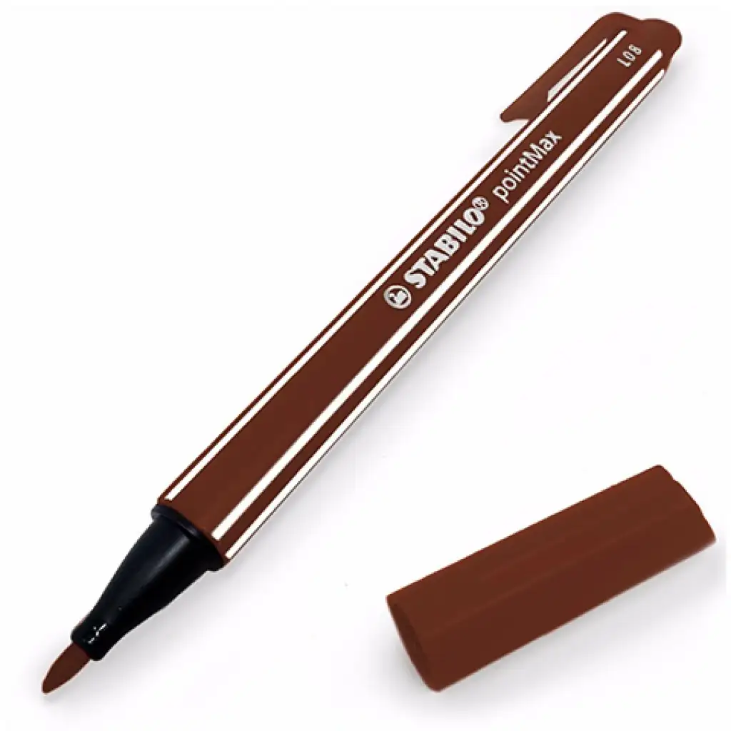 Stabilo: PointMax barna színű filctoll "M" 1,8mm kép 1