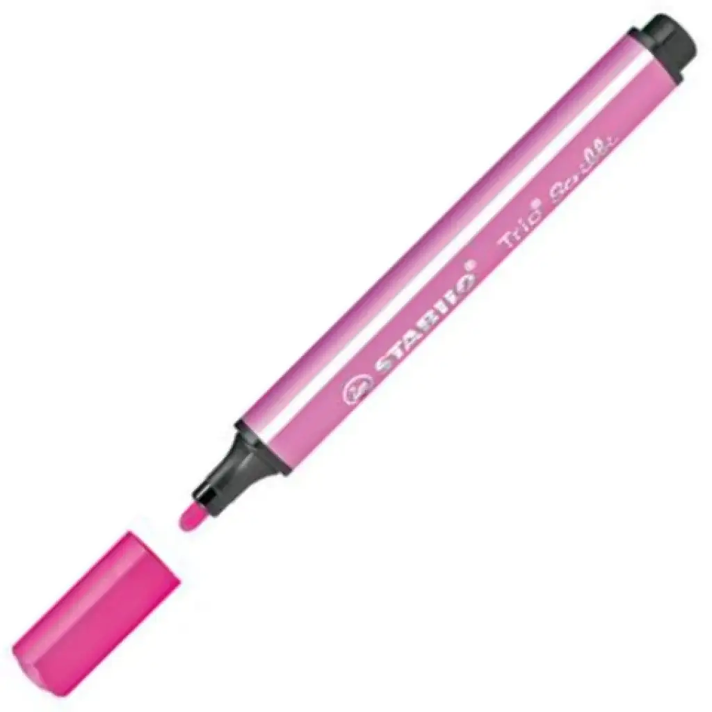 Stabilo: Trio Scribbi háromszögletű filctoll pink színben kép 2