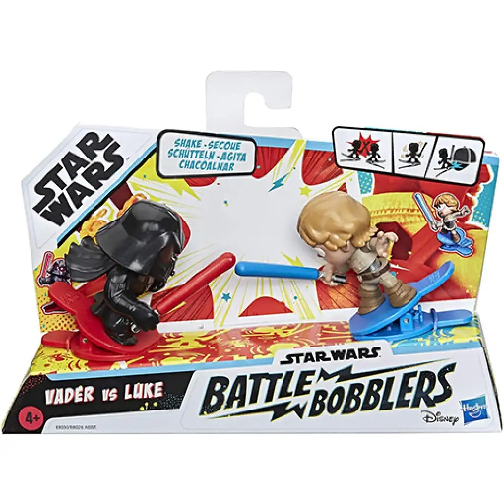Star Wars Battle Bobblers Vader vs Luke csipeszes figura - Hasbro kép 1