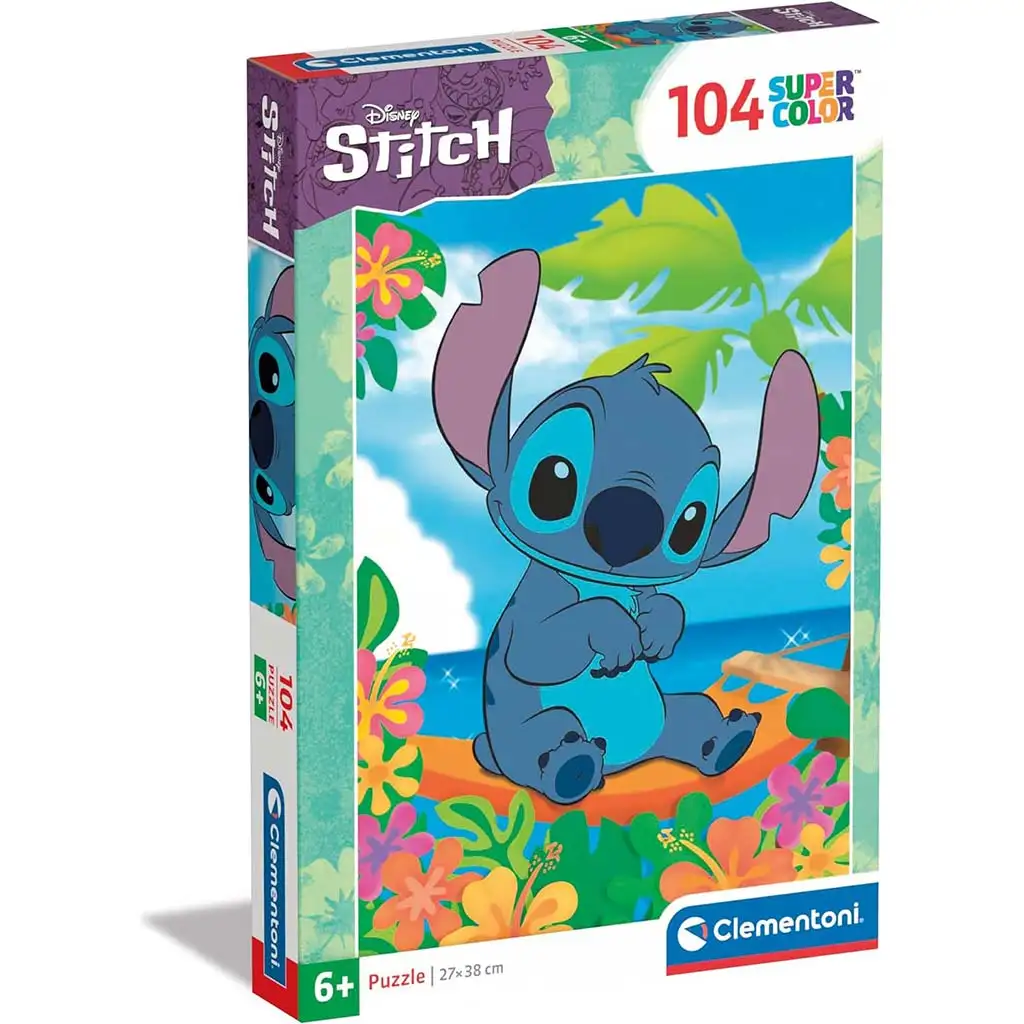 Disney Stitch 104db-os Supercolor puzzle - Clementoni kép 1