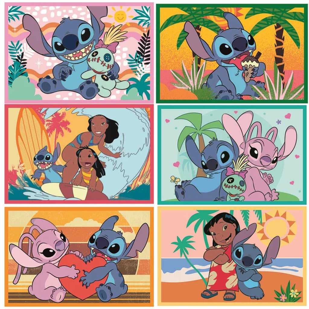 Stitch 6db-os mesekocka - Clementoni kép 2