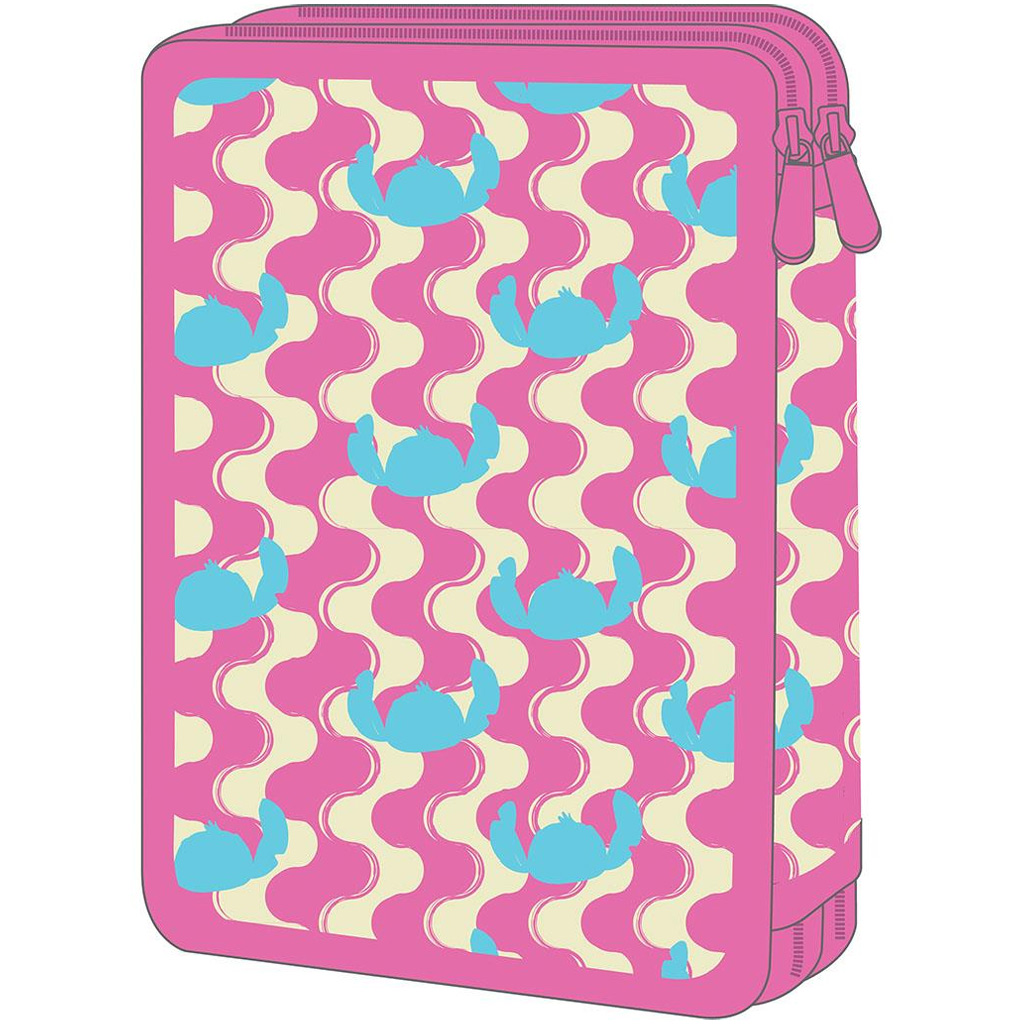 Must: Stitch emeletes töltött tolltartó 15x5x21cm kép 2
