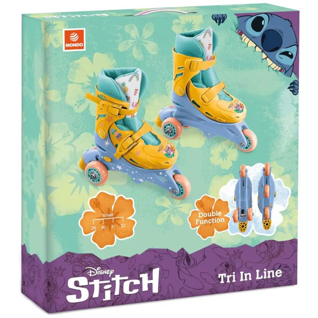 Disney Stitch egy vagy kétsoros állítható görkorcsolya 29-32-es méret - Mondo Toys kép 1