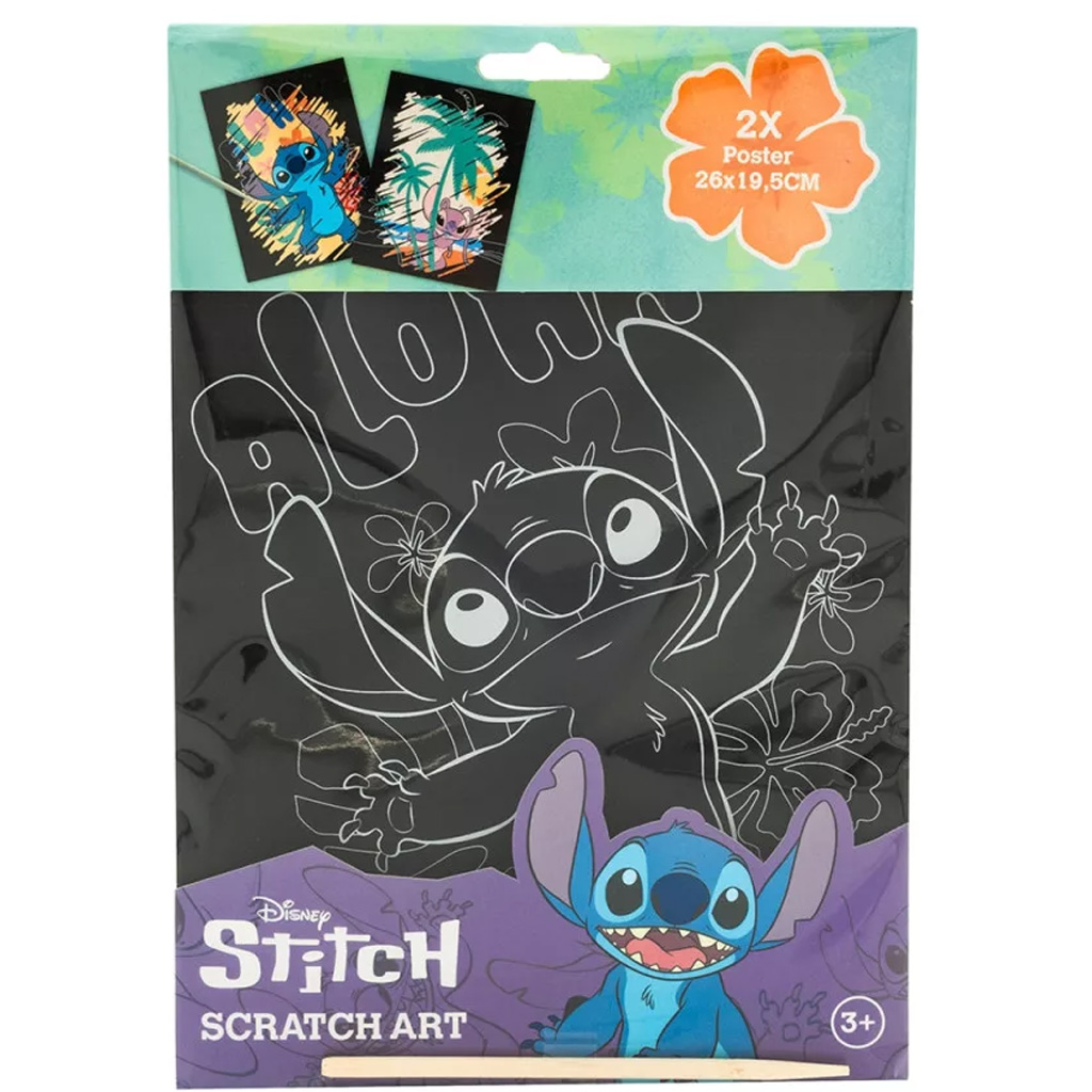 Canenco: Stitch képkarc poszter, 29x15 cm, 2 db-os kép 1