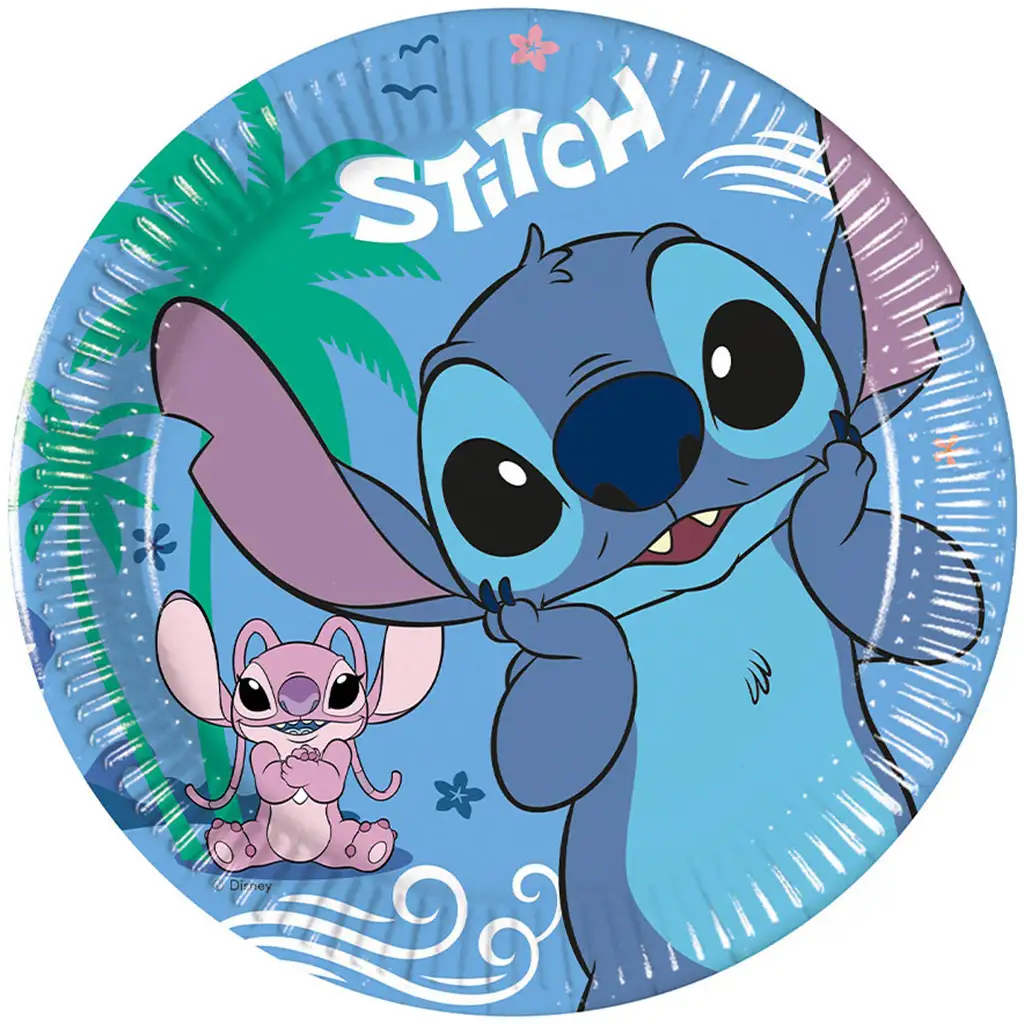 Disney Stitch papírtányér 8db-os szett 20cm kép 1