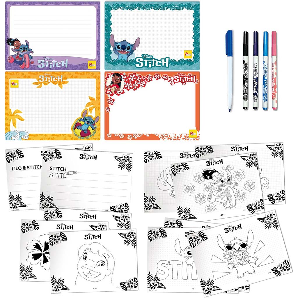 Disney Stitch rajziskola szett - Lisciani kép 3