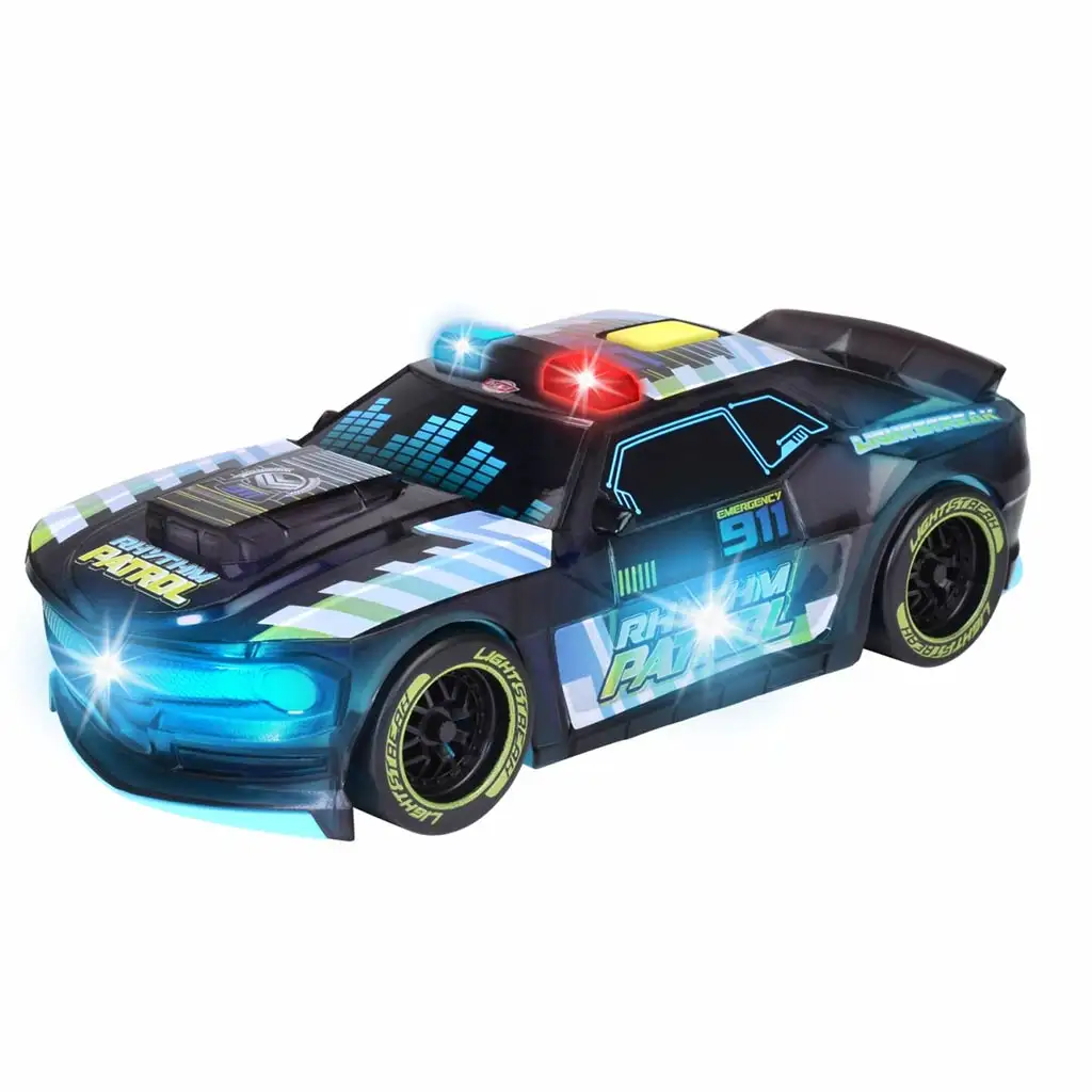 Streets Beatz Rhythm járőr 20cm-es autó fénnyel és hanggal - Dickie Toys kép 2