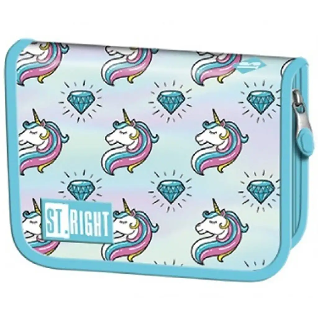 St.Right Pastel Unicorn kihajtható töltetlen tolltartó kép 1