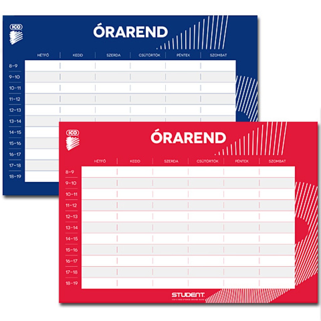 Student órarend A/5 kép 1
