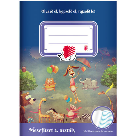 ICO: SÜNI második osztályos mesefüzet A/5-ös 16-32-es vonalazással kép 1