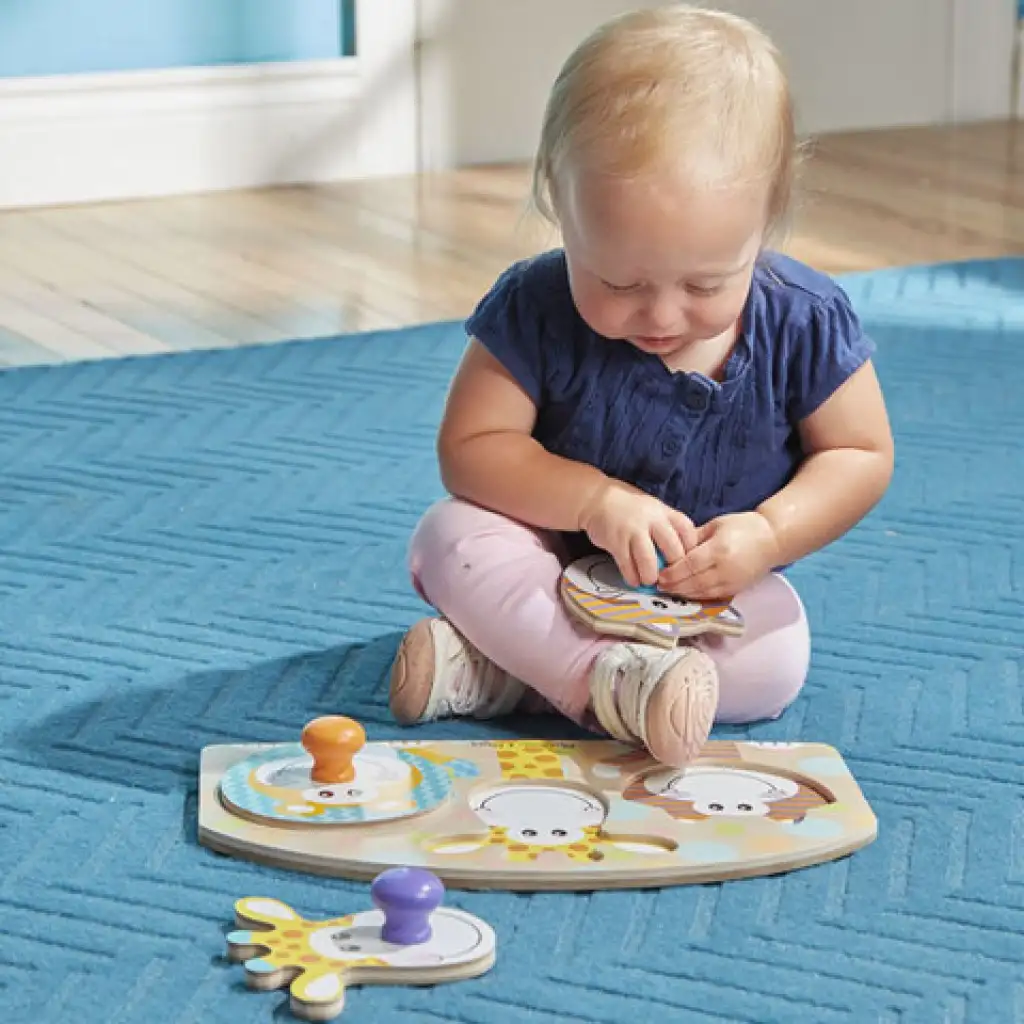 Szafari fa puzzle fogantyúval - Melissa & Doug kép 3