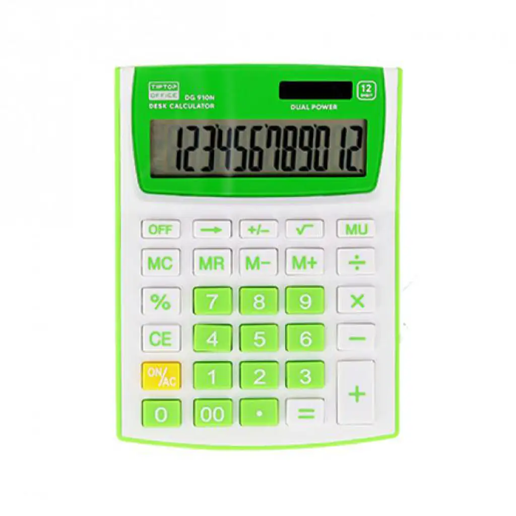 Spirit: DG-910N számológép zöld színben kép 1