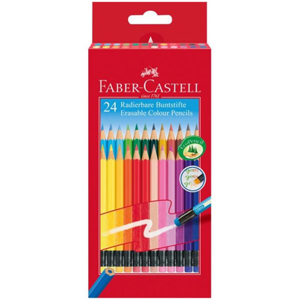 Faber-Castell: Radíros színes ceruza szett 24db-os készlet kép 1