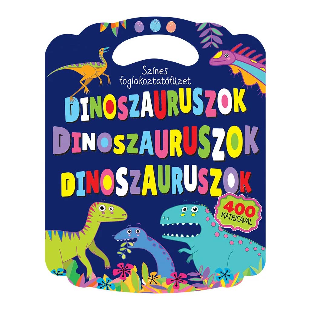 Színes foglalkoztatófüzet dinoszauruszokkal kép 1