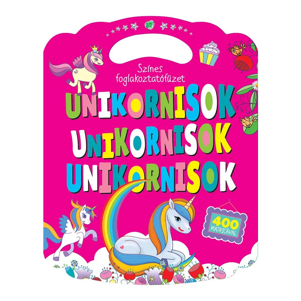 Színes foglalkoztatófüzet unikornisokkal kép 1