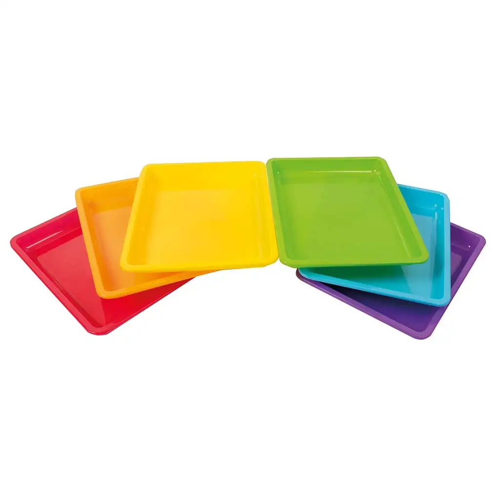 PlayBox: Színes műanyag tálca 28x22x3cm 1db kép 1