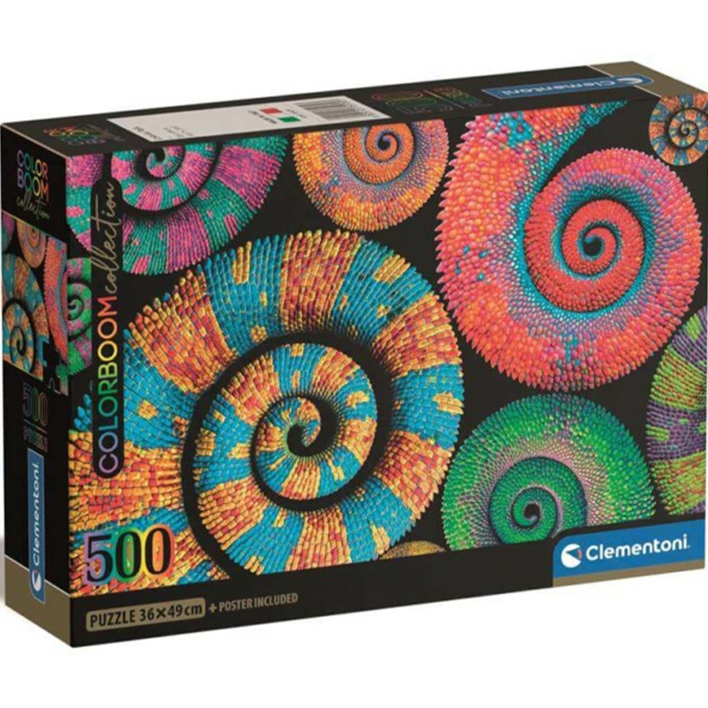 Colorboom Collection: Színes kaméleonok 500db-os Compact puzzle - Clementoni kép 1