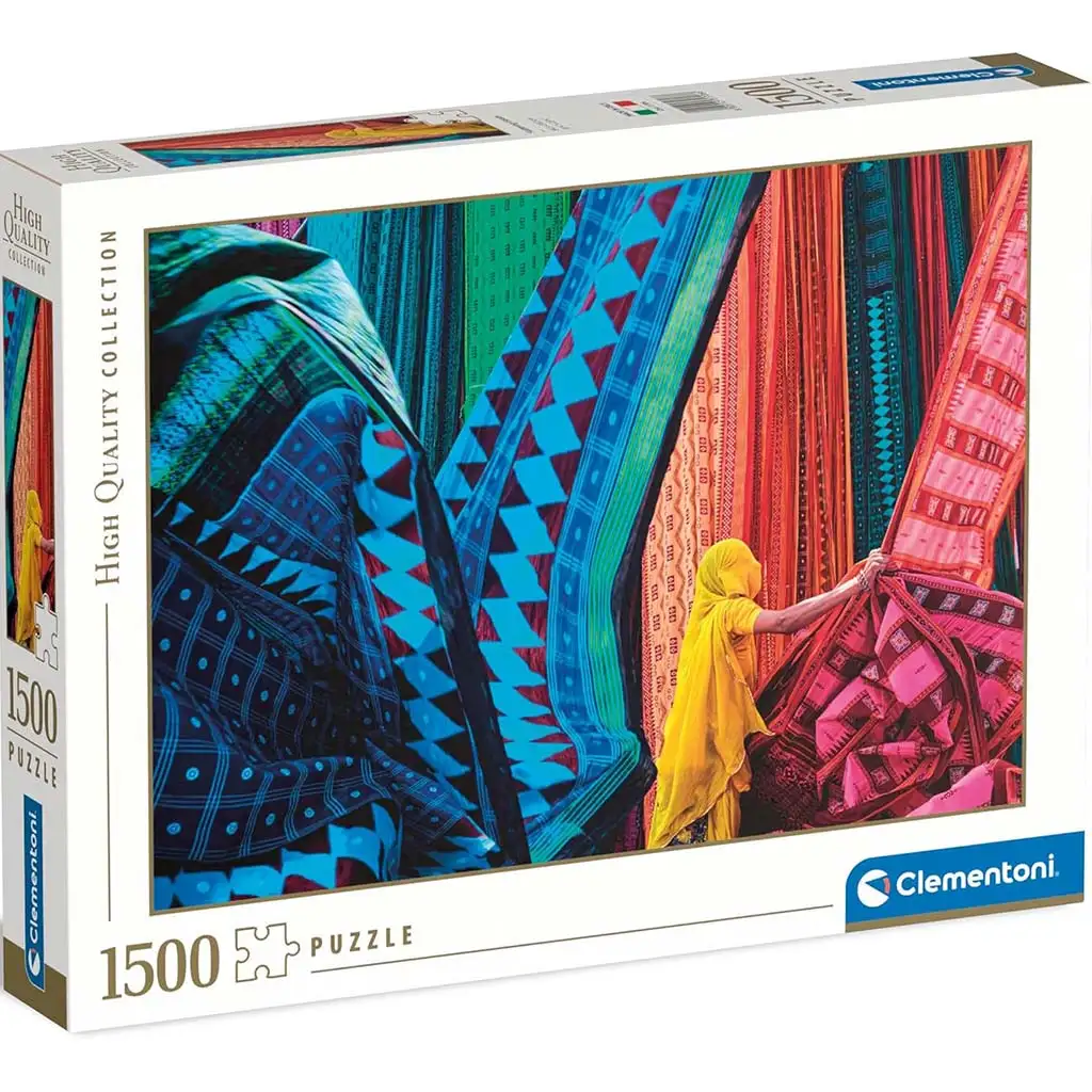 Színes szövetek HQC 1500db-os puzzle - Clementoni kép 1