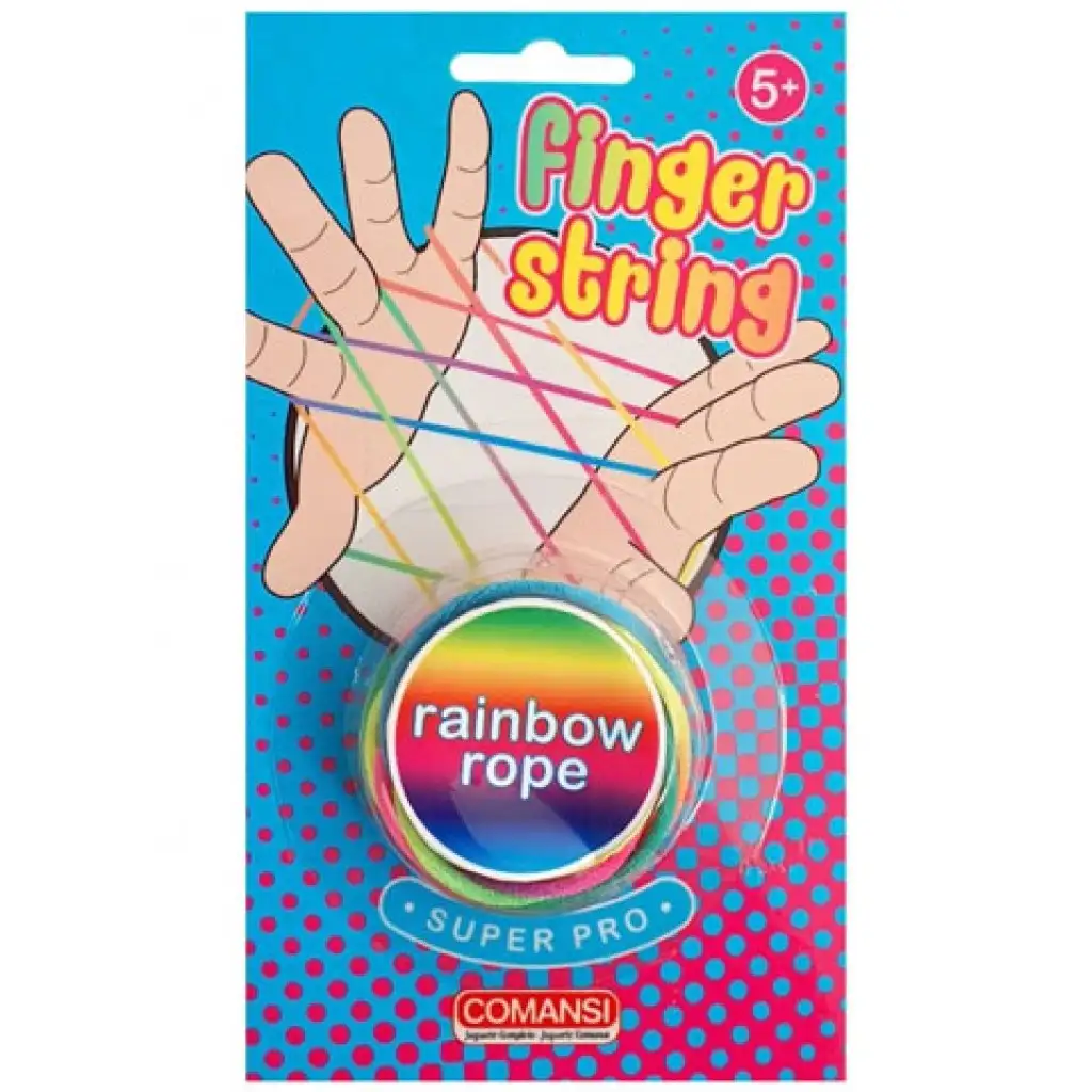 Finger String szivárvány színű gumimadzag kép 1