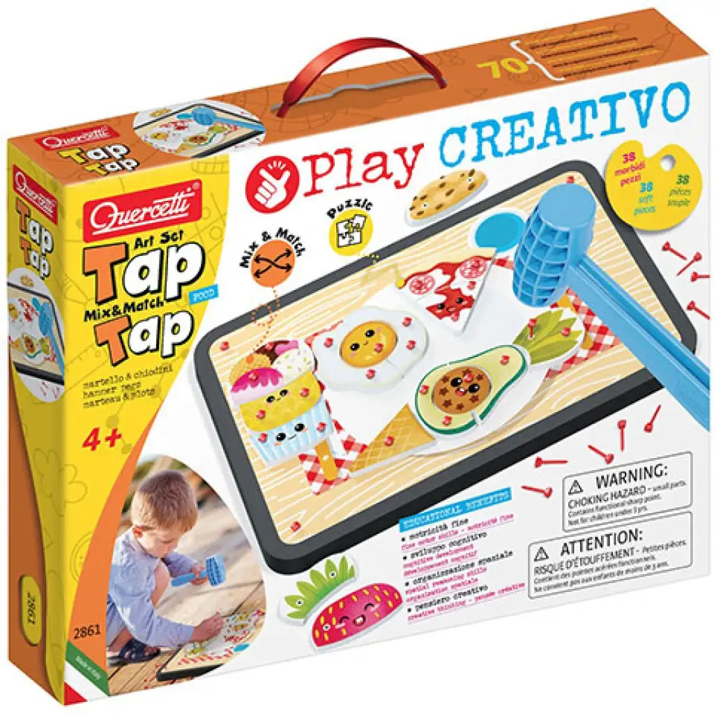 Quercetti: Play Creativo Tap Tap ételek kreatív játék kép 1