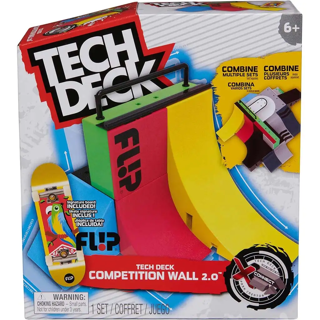 Tech Deck: Competinion Wall 2.0 pálya szett különleges ujjgördeszkával - Spin Master kép 1