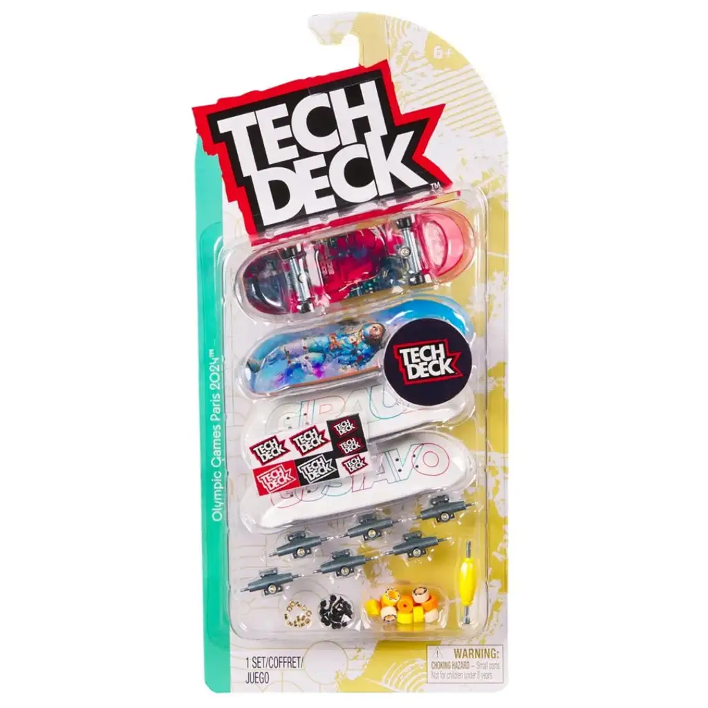 Tech Deck: Olimpiai játékok Párizs 2024 Gustavo fingerboard gördeszka szett - Spin Master kép 1