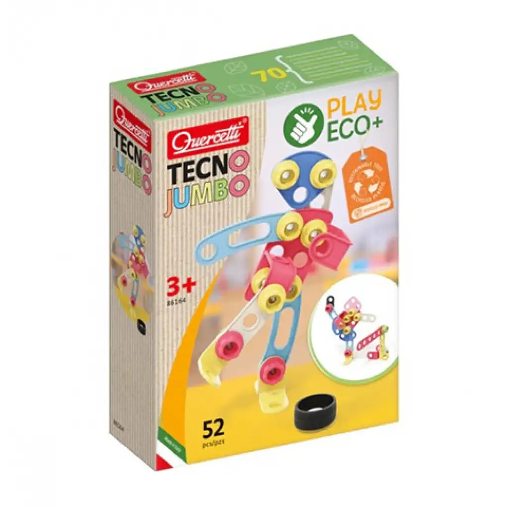 Quercetti: Play Eco Tecno Jumbo 52db-os építőjáték kép 1